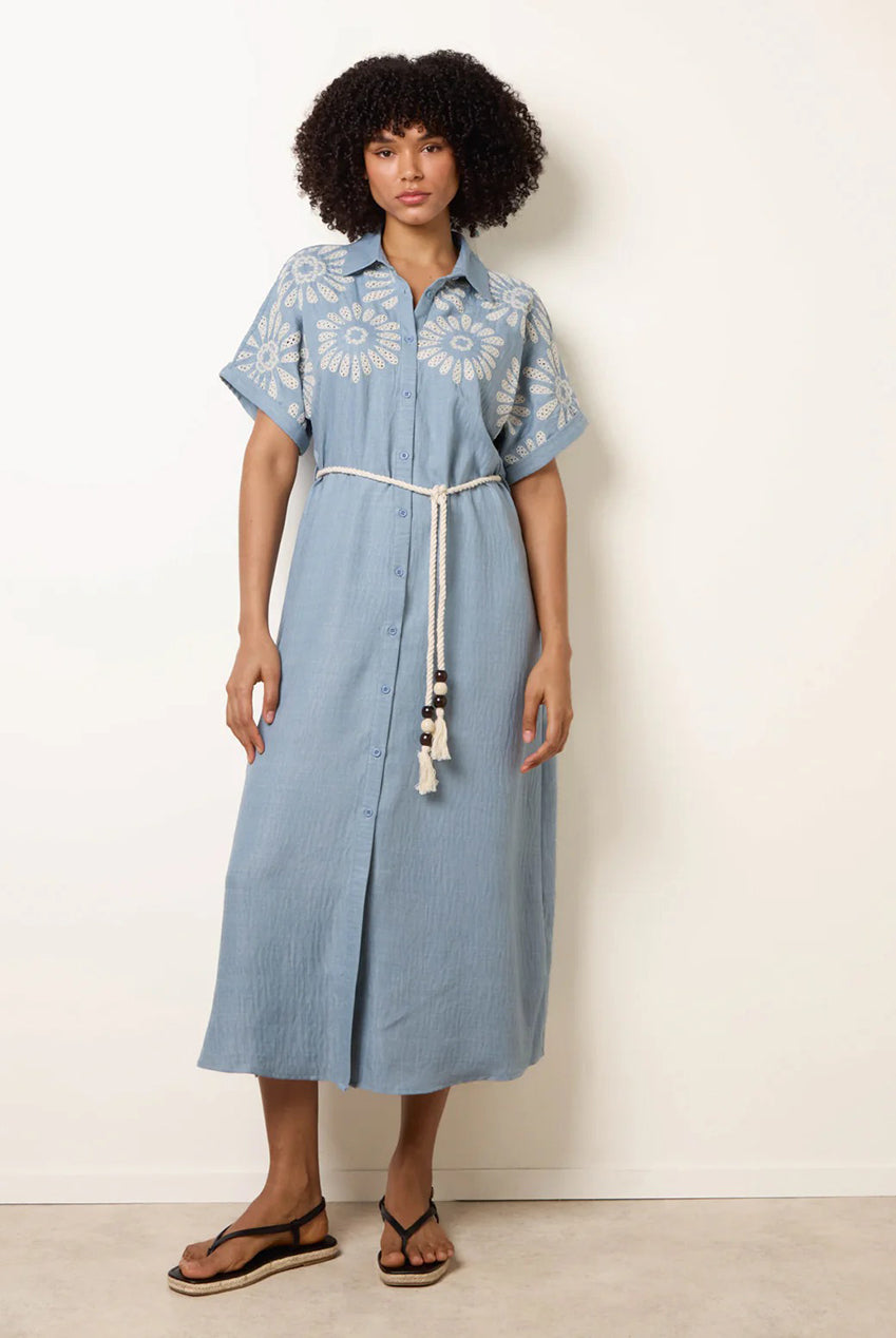 Floral Cutwork Embroidery Dress WF5696BV276