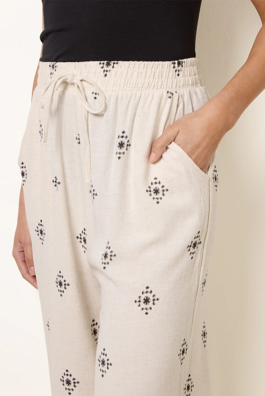 Trousers With All Over Embroidery WF5708BV001