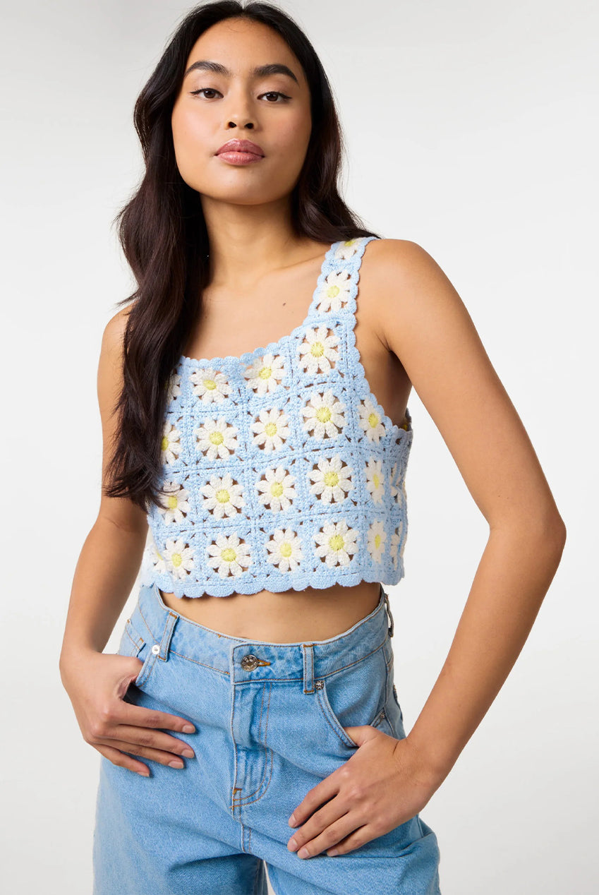 Daisy Crochet Crop Top WF5772PV002