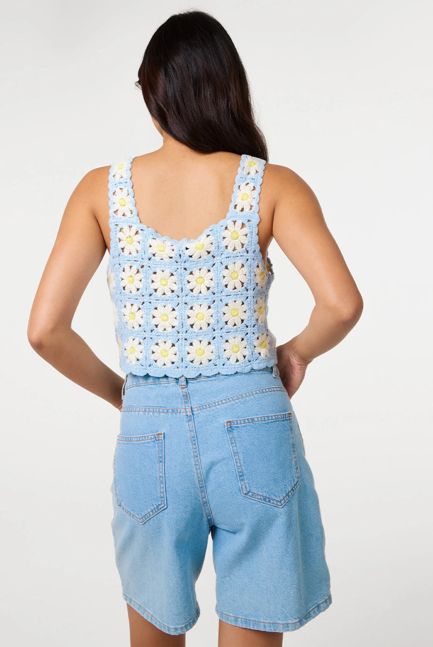 Daisy Crochet Crop Top WF5772PV002