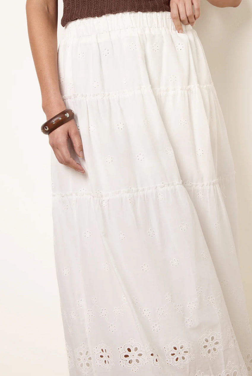 Crochet Detailed Maxi Skirt WF5778BV006