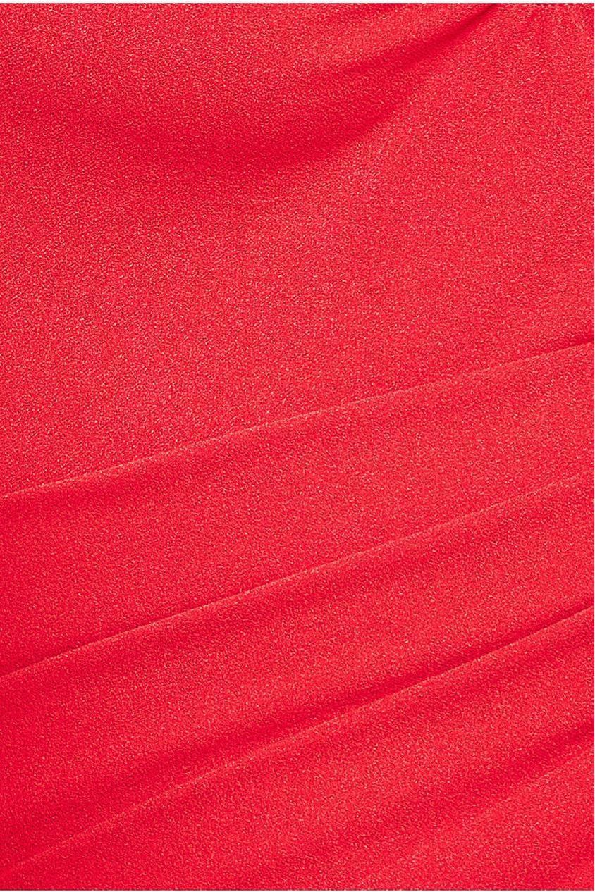 Bardot Pleated Maxi With Metal Trim Maxi Dress - Red DR4306