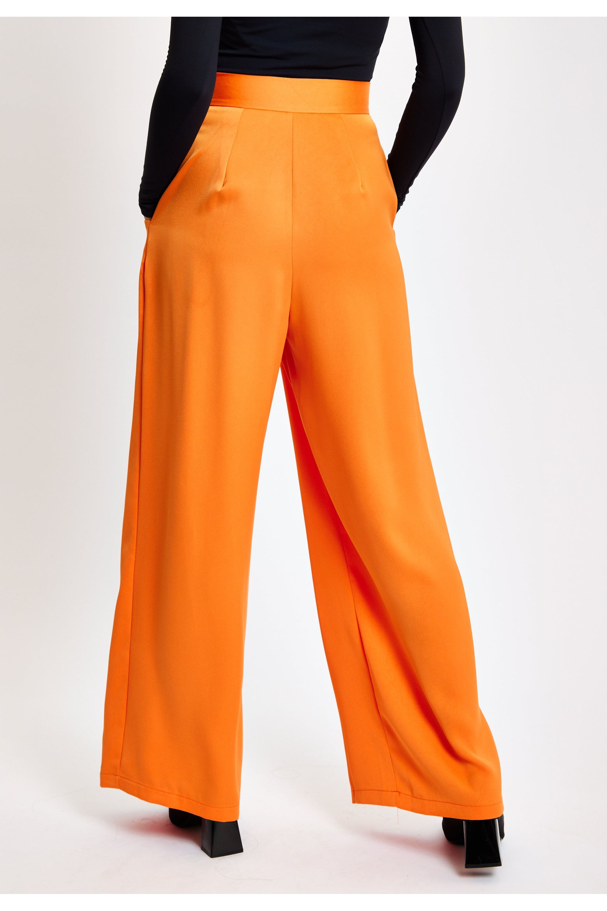Orange Wide Leg Trousers LIQ23AW093