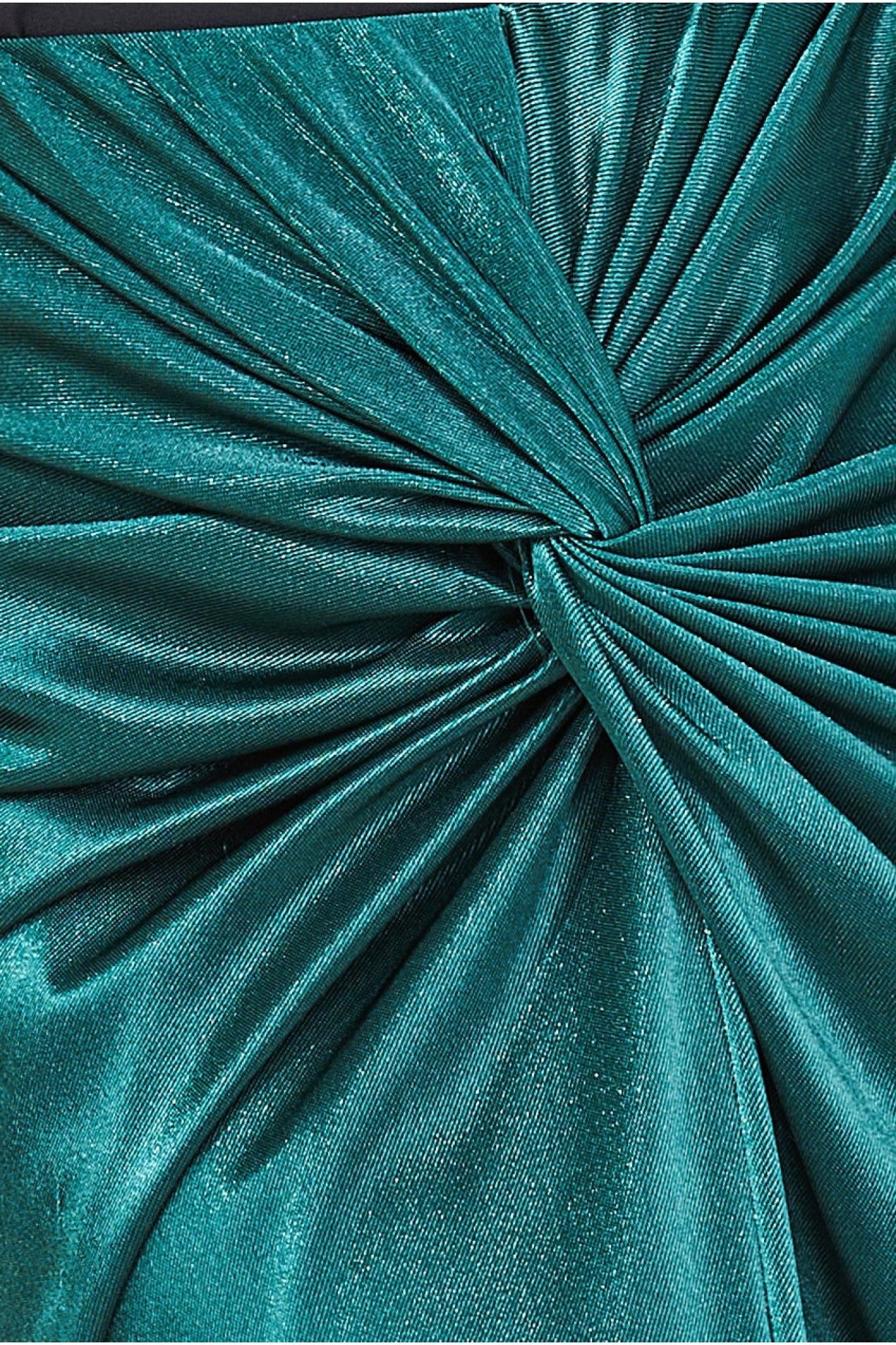 Satin Knotted Midi Skirt - Emerald Green SK23