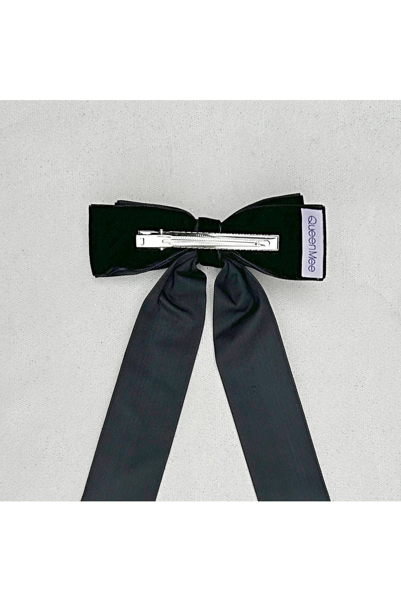 Black Velvet Hair Bow Hair Clip Alligator Clip 5060801175494