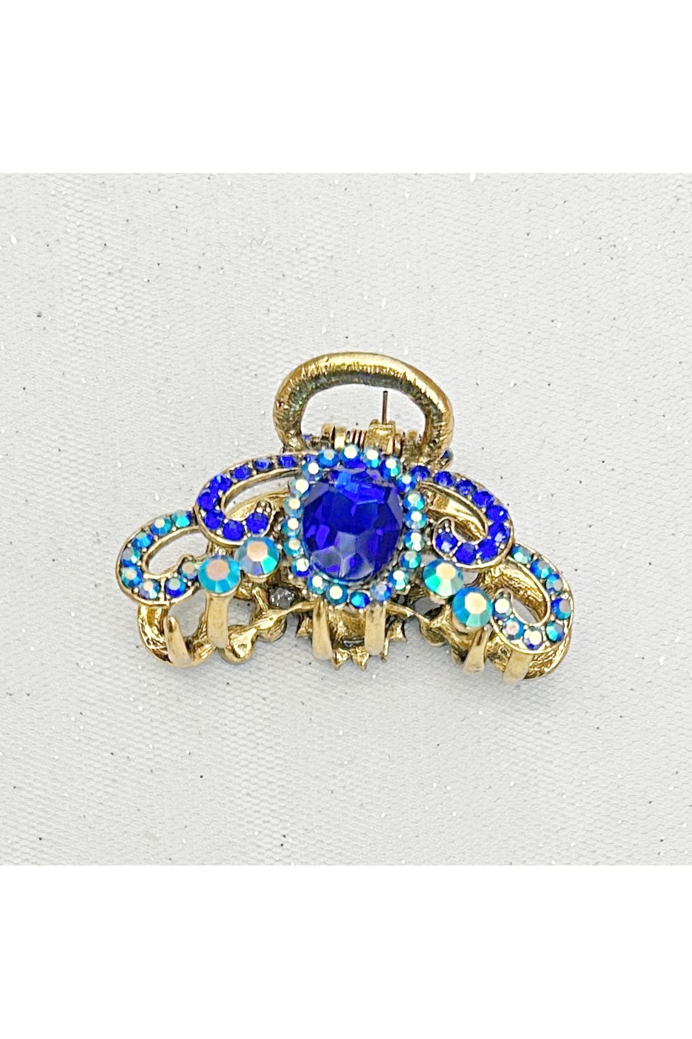 Blue Hair Claw Clip With Gems 5060801170260