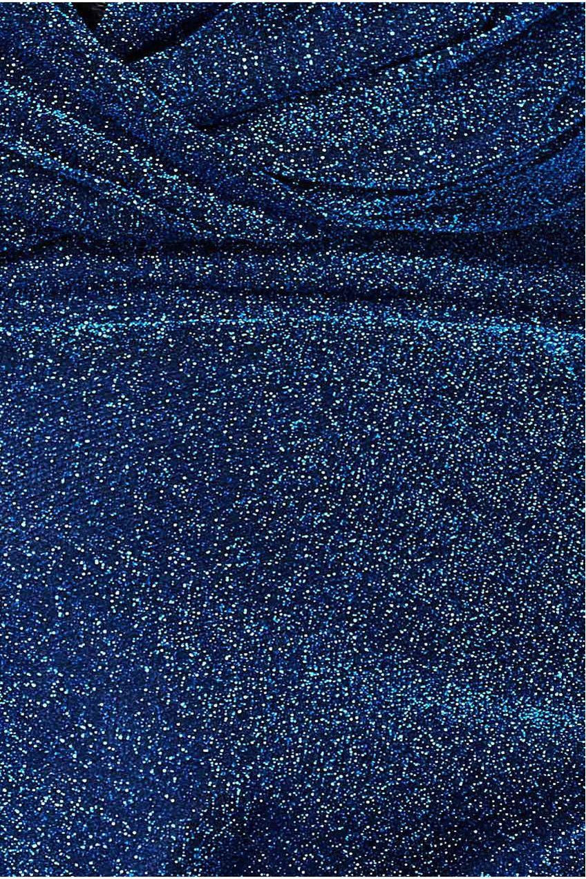Crossover Lurex Glitter Maxi Dress - Royalblue DR1886P