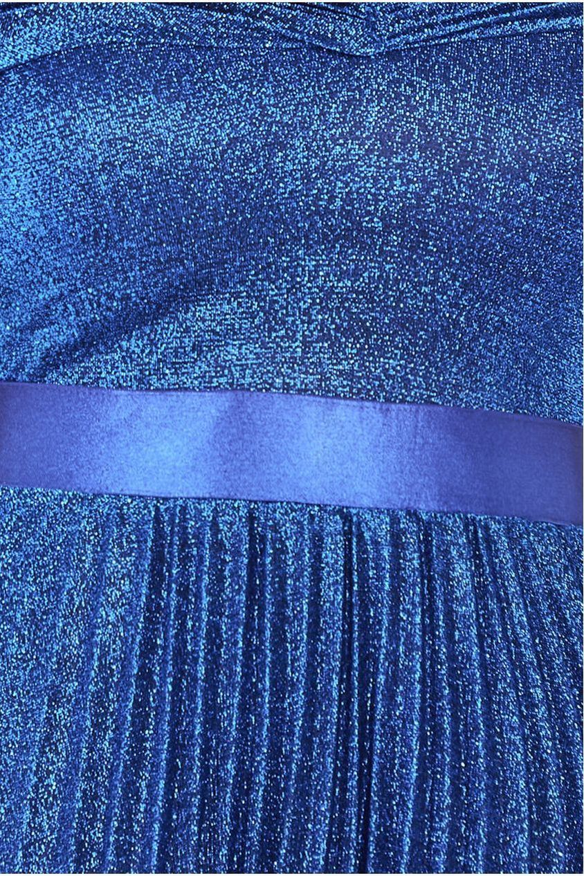 Bardot Pleated Skirt Maxi Dress - Royalblue DR3096A