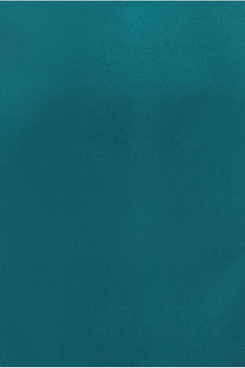 Satin Collar Scuba Midi Dress - Emerald Green DR3661