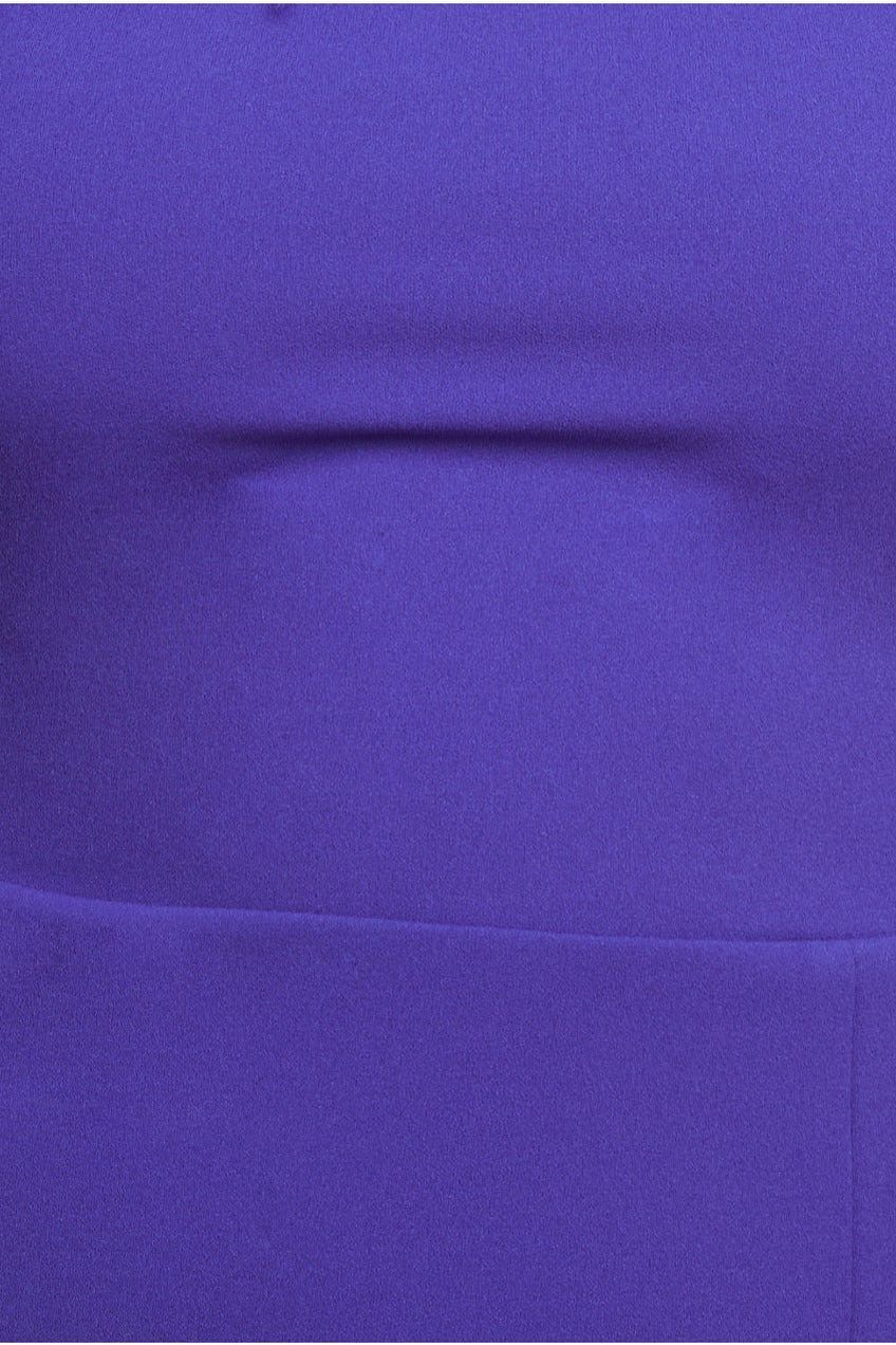 Feather Boobtube Midi Dress - Purple DR3723