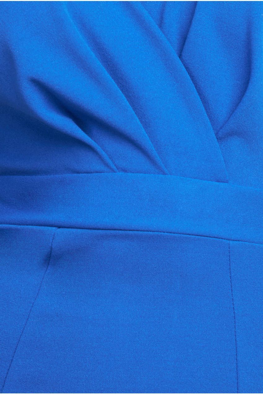 Flared Sleeve Front Wrap Maxi Dress - Royal Blue DR3997