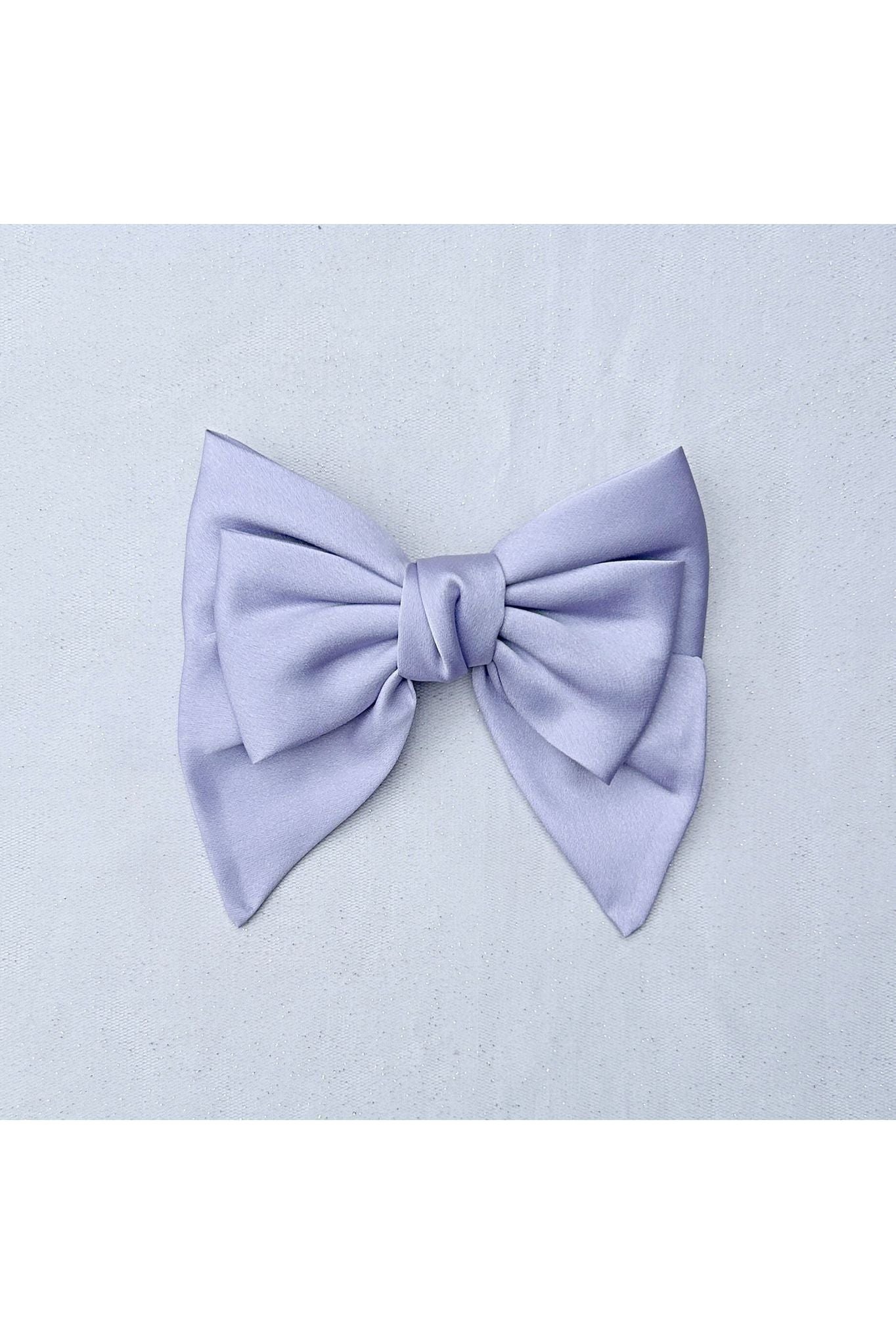 Lilac Satin Hair Bow Lilac Hair Clip 5060801177740