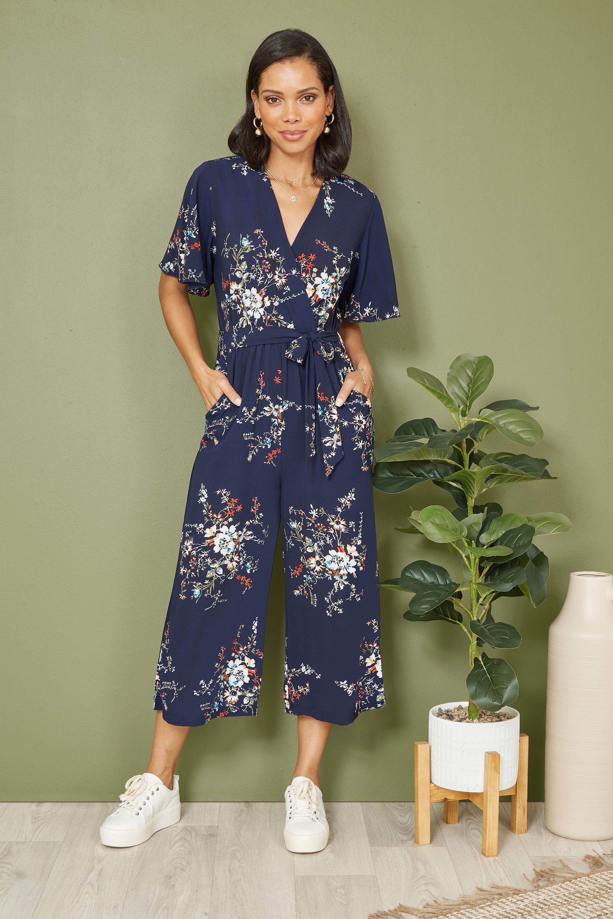 Mela london tie sleeve clearance jumpsuit