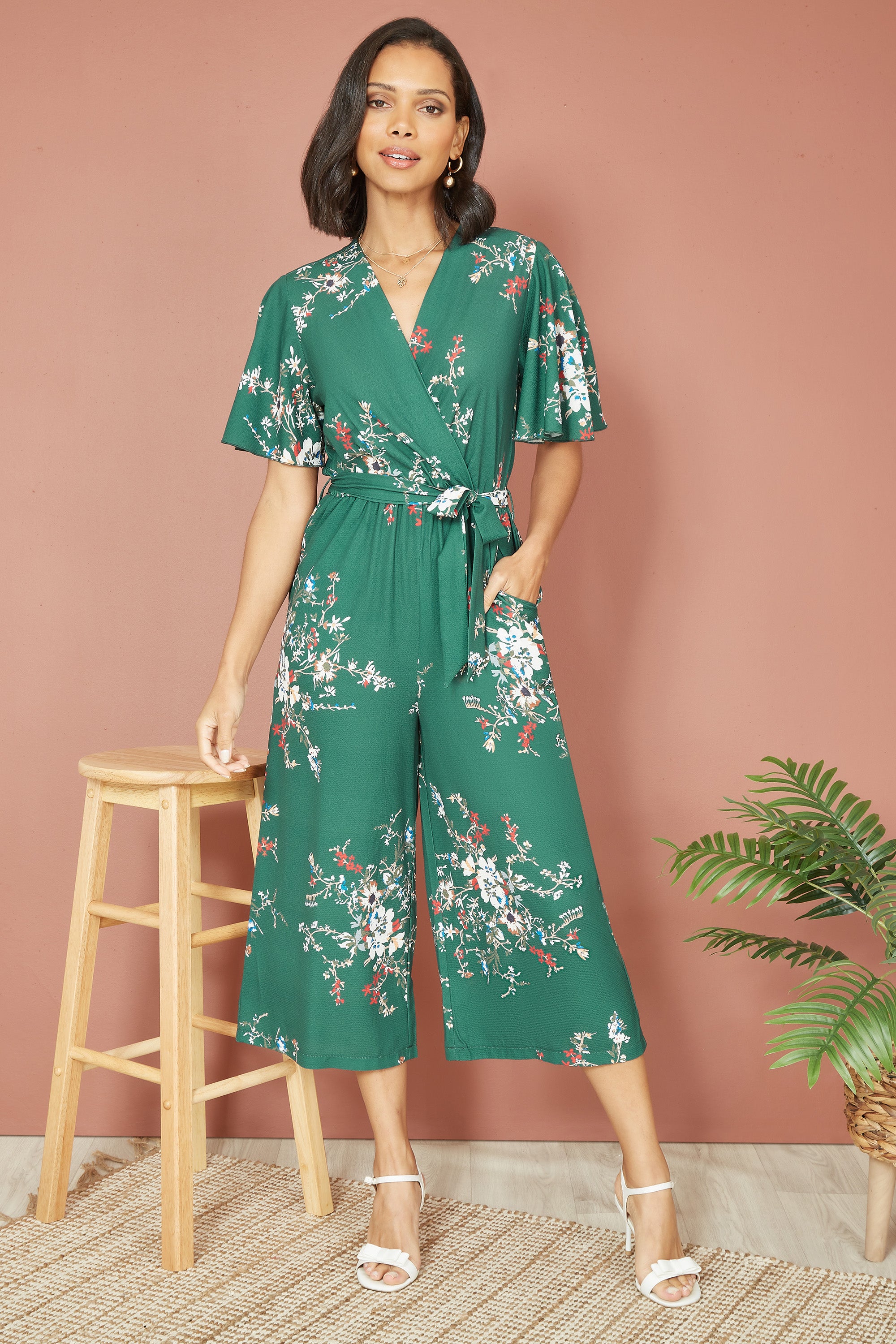 Mela sale floral jumpsuit