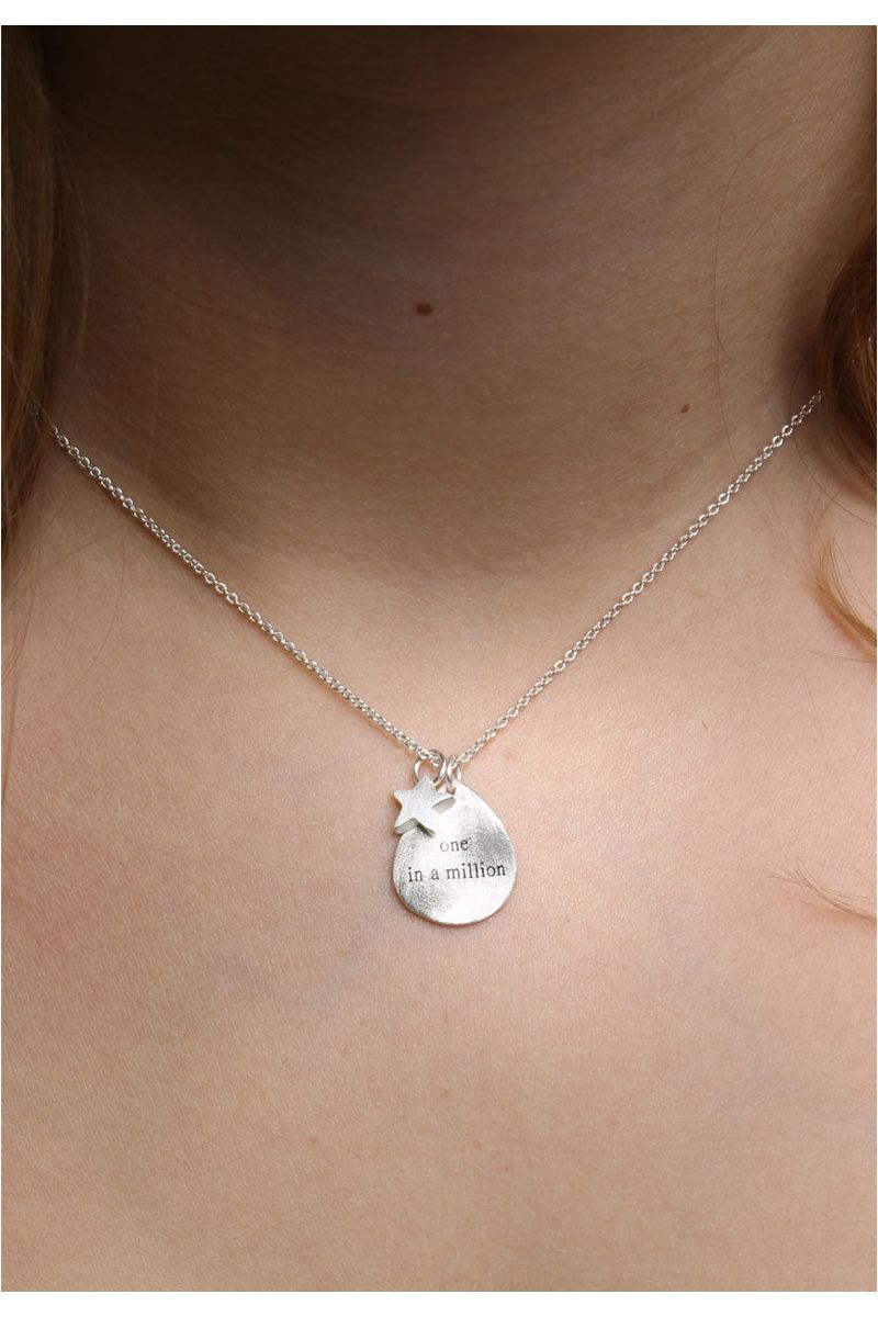 "One In A Million" Necklace Silver NLK01S