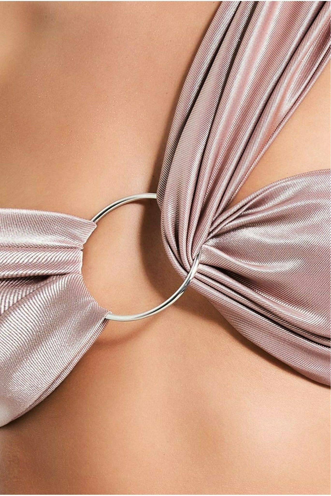 Ring Detail Bralette - Champagne T192