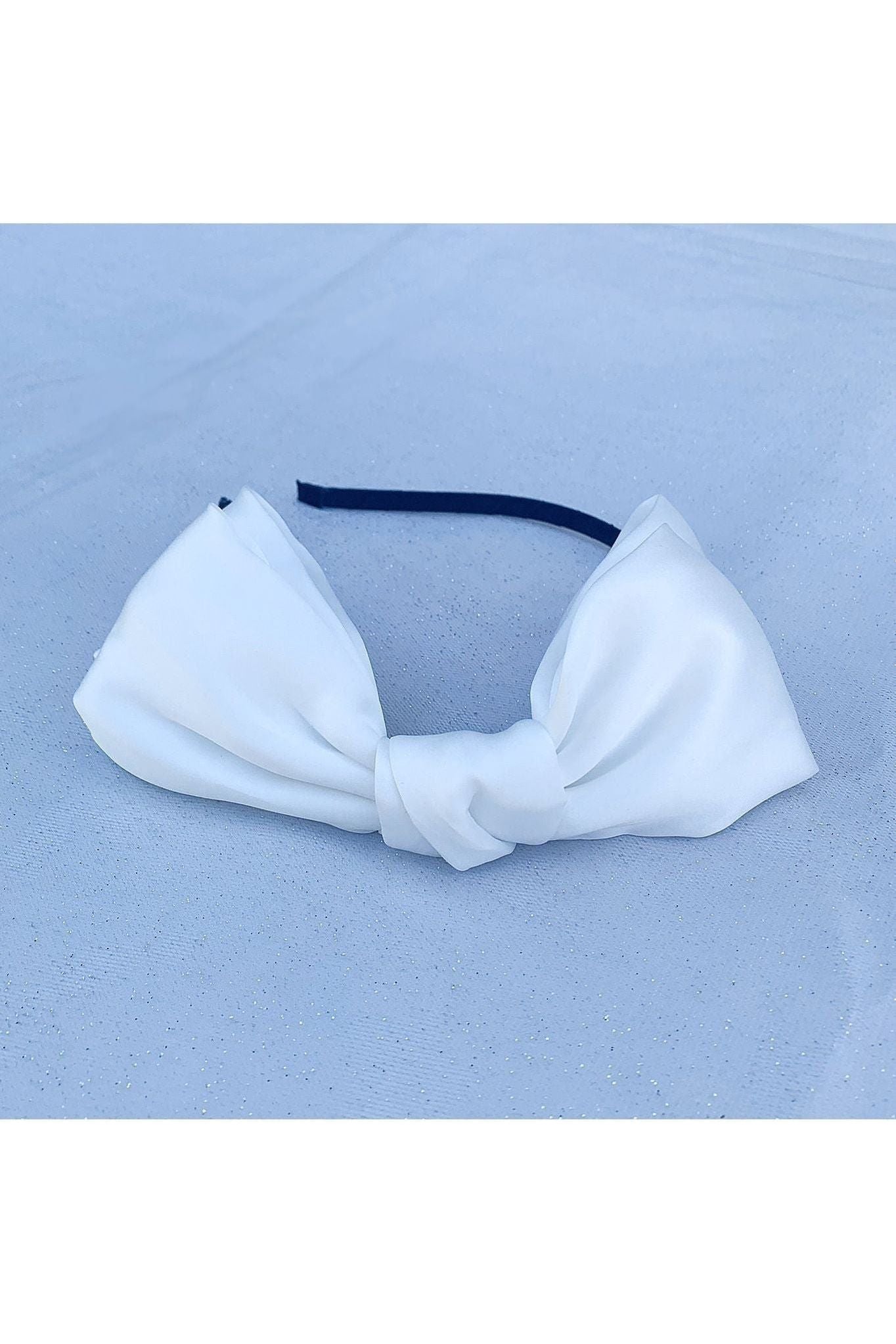 White Fascinator Bow Headband 5060801174626