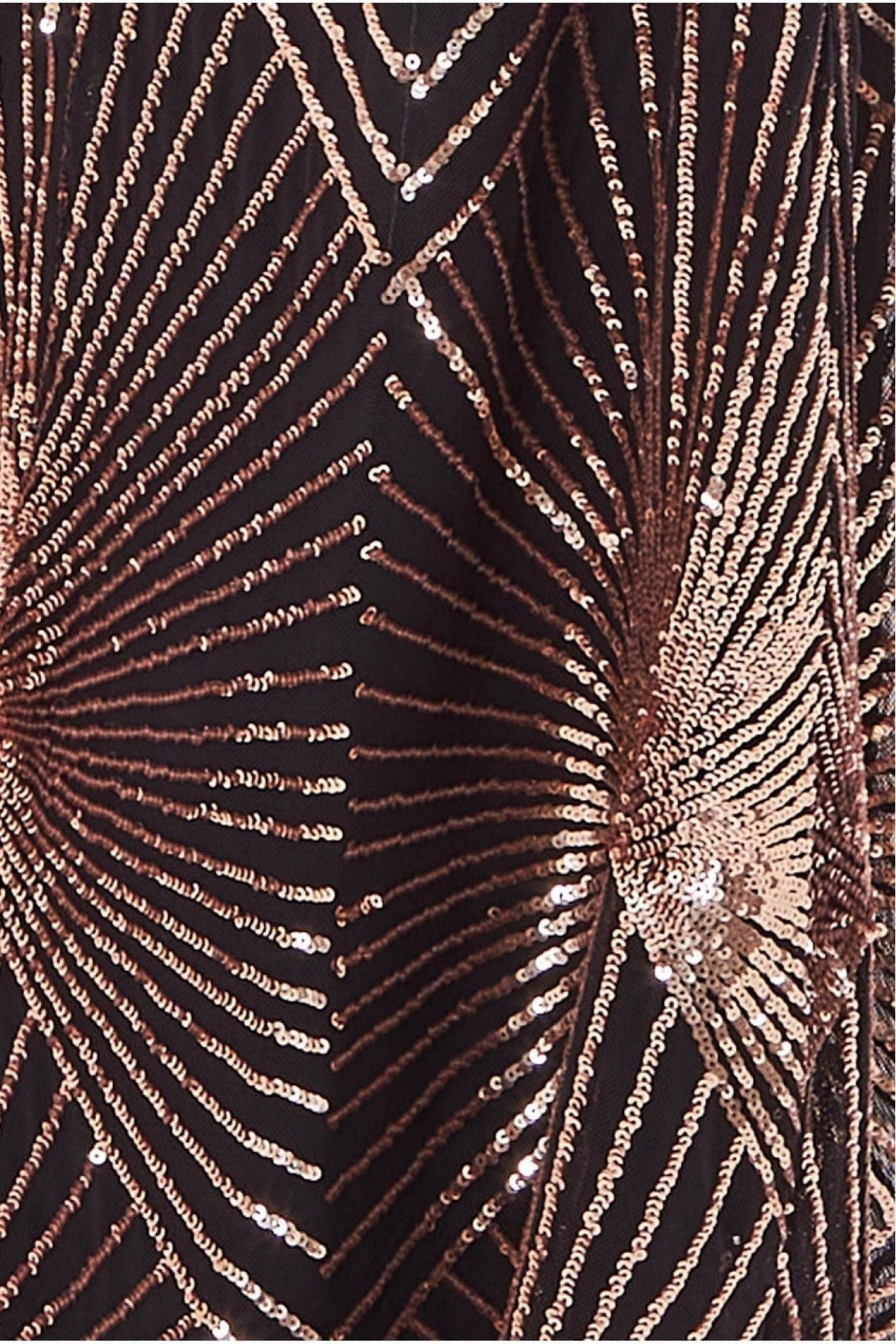 Maternity Starburst Sequin Maxi Rose Gold DR1824MAT