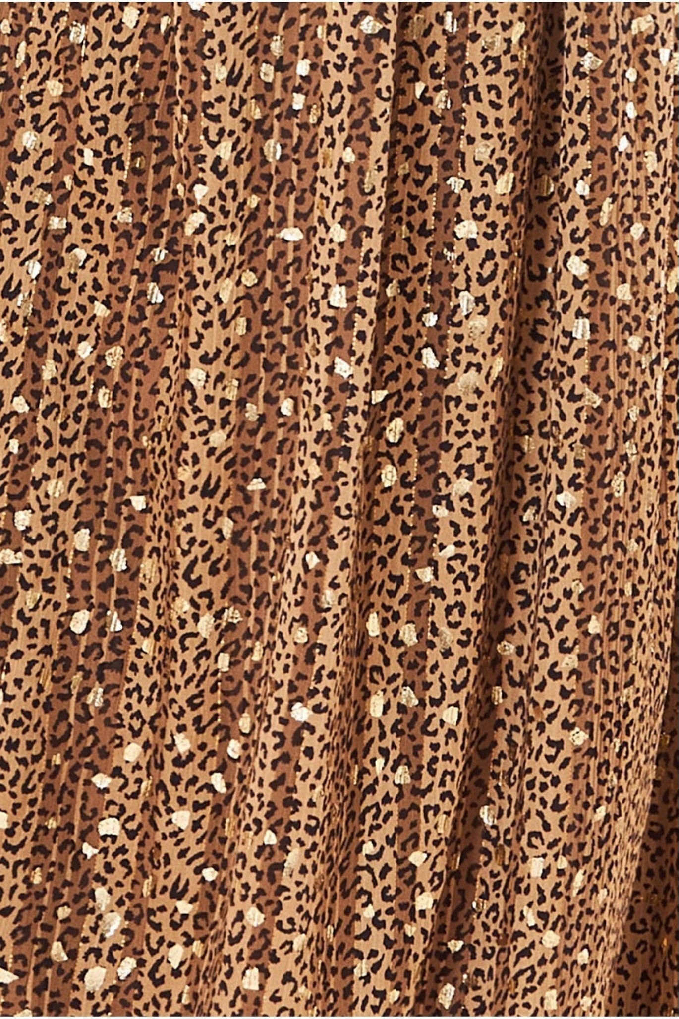 Maternity Wrap Printed Chiffon Maxi Animal Print DR3879MAT