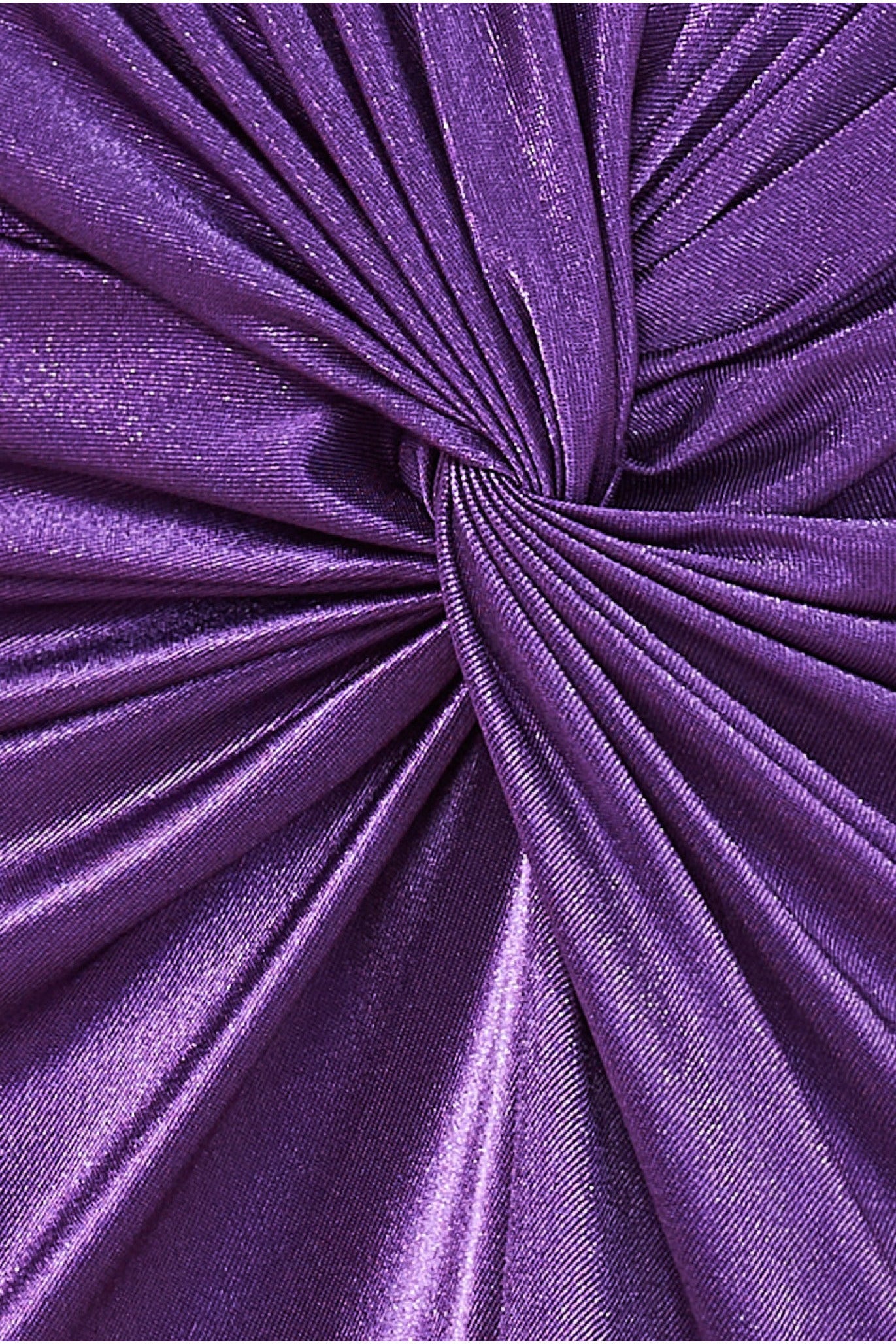 Satin Knotted Midi Skirt - Purple SK23