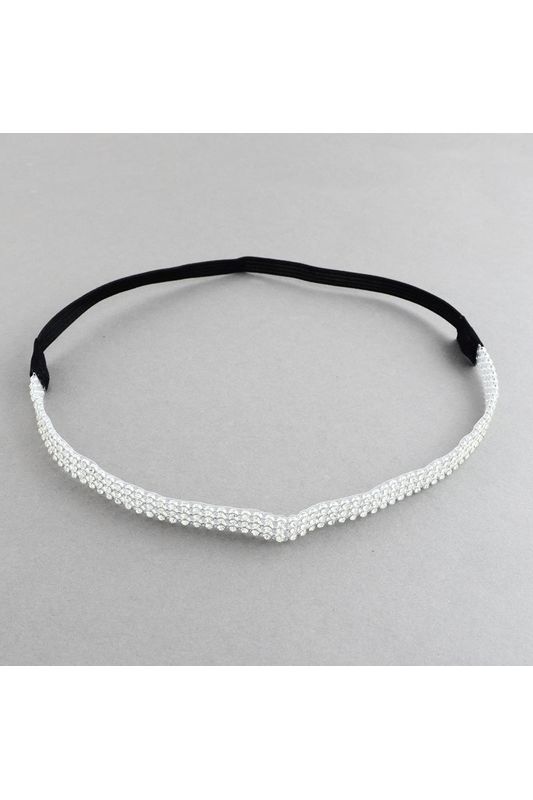 Diamante Headband With Elastic 5060801172103