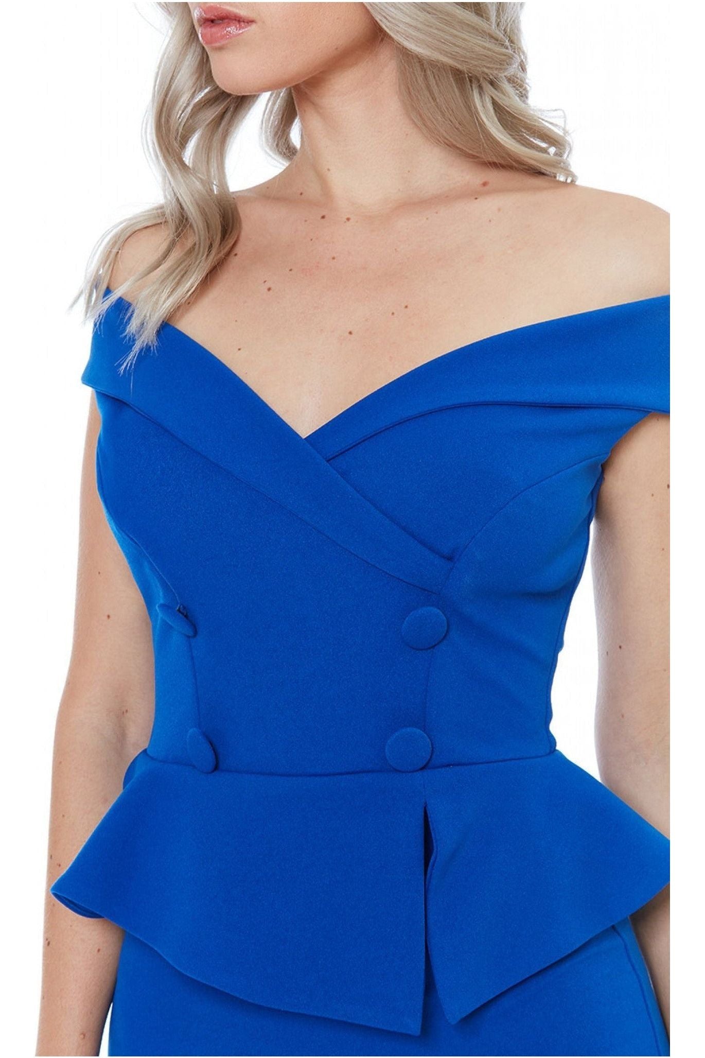 Bardot Crossover Maxi Dress - Vividblue DR2006