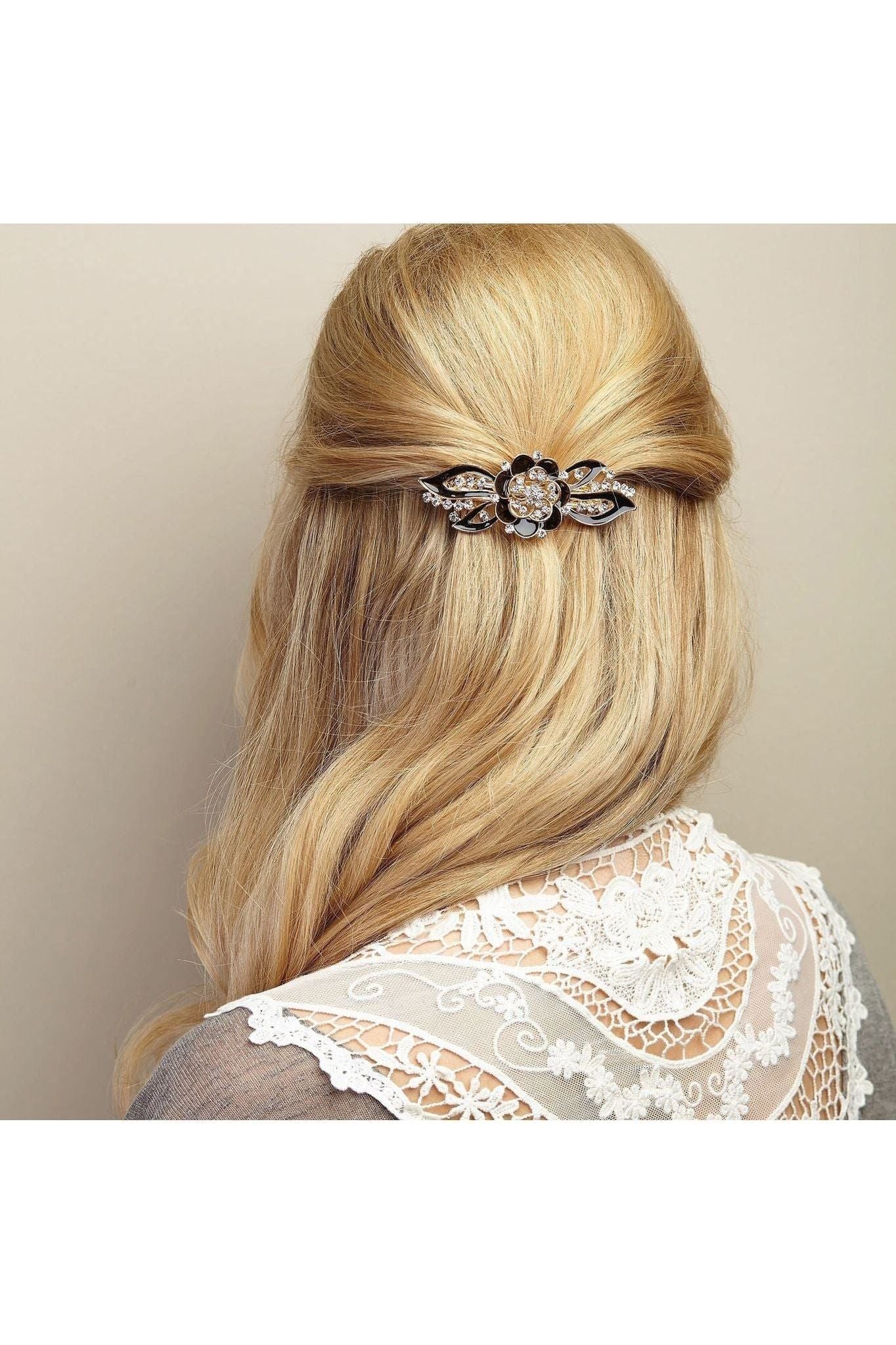 Flower Hair Clip In Enamel 5060801173179