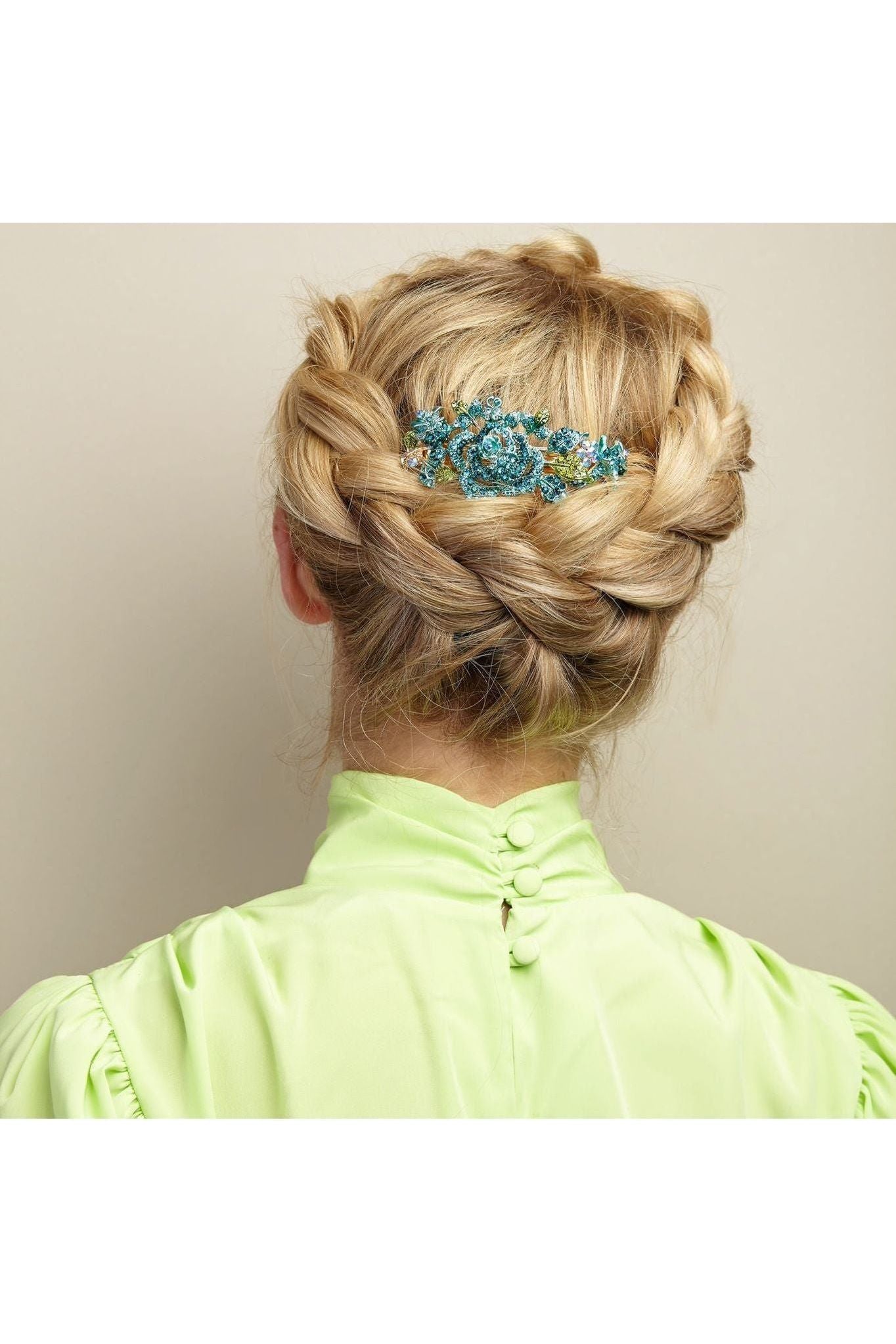 Flower Hair Clip With Diamante 5060801173230