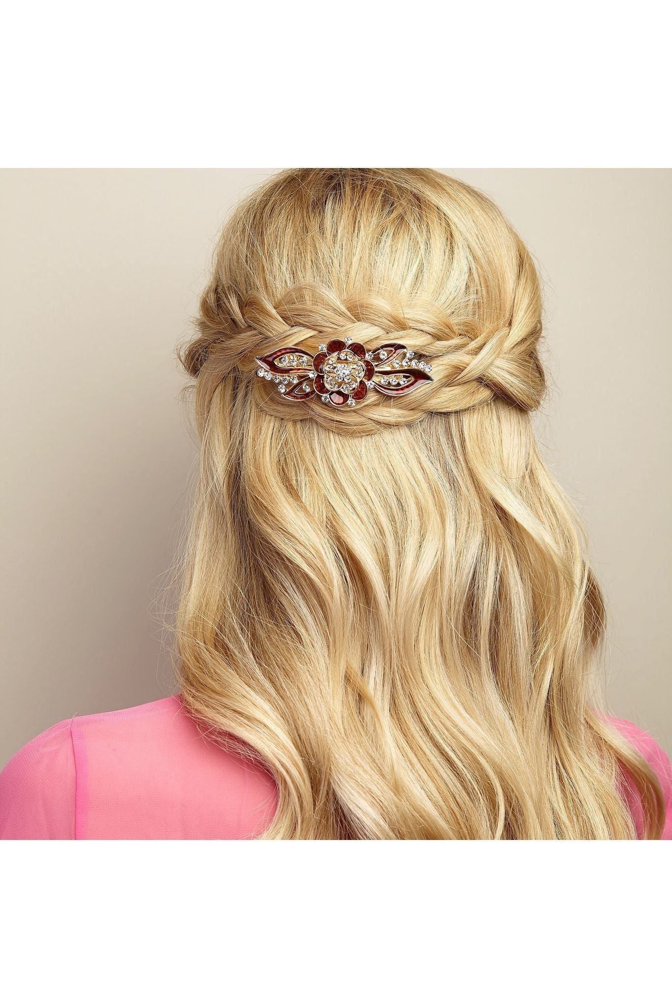 Flower Hair Clip In Enamel 5060801173179