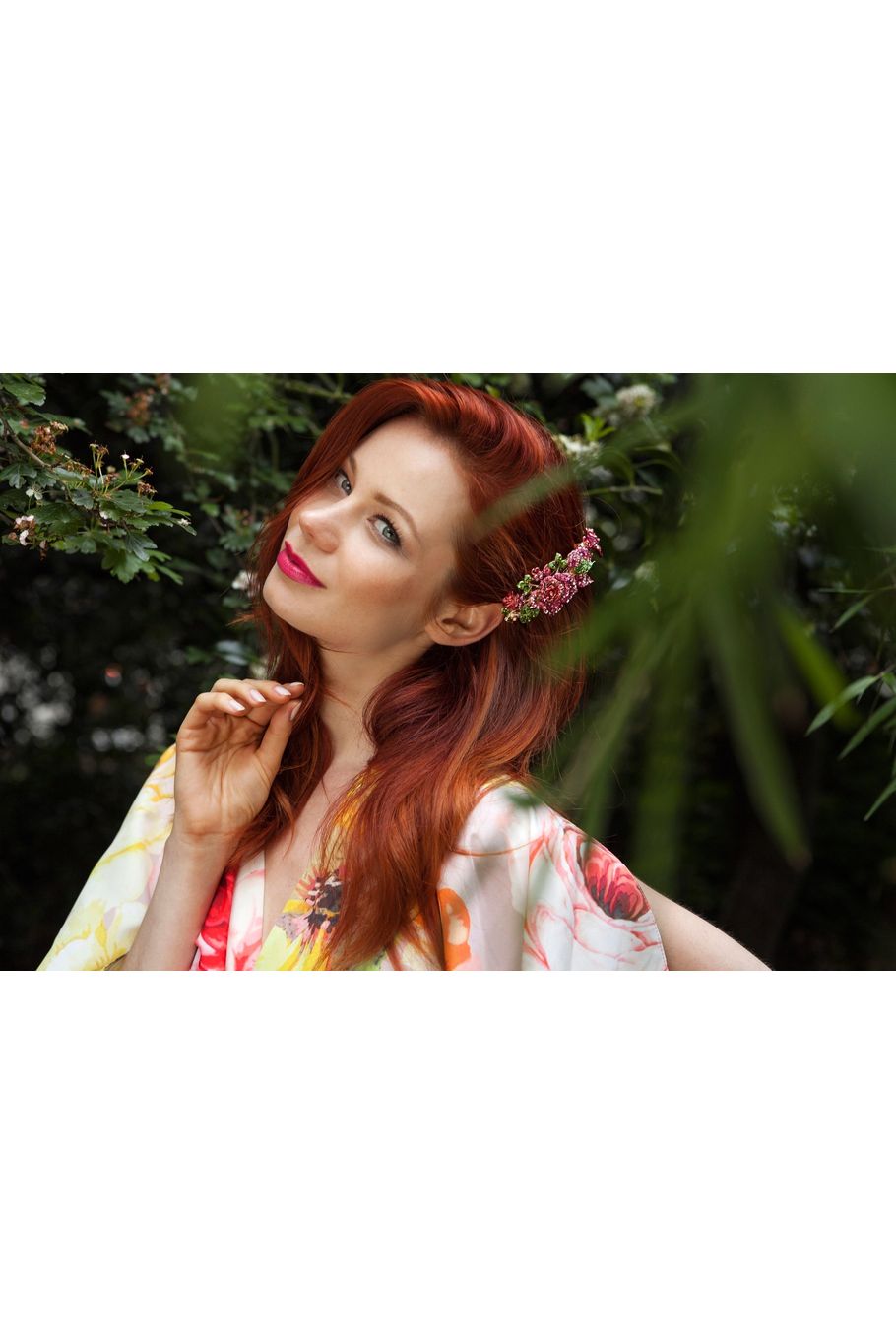 Flower Hair Clip With Diamante 5060801173230