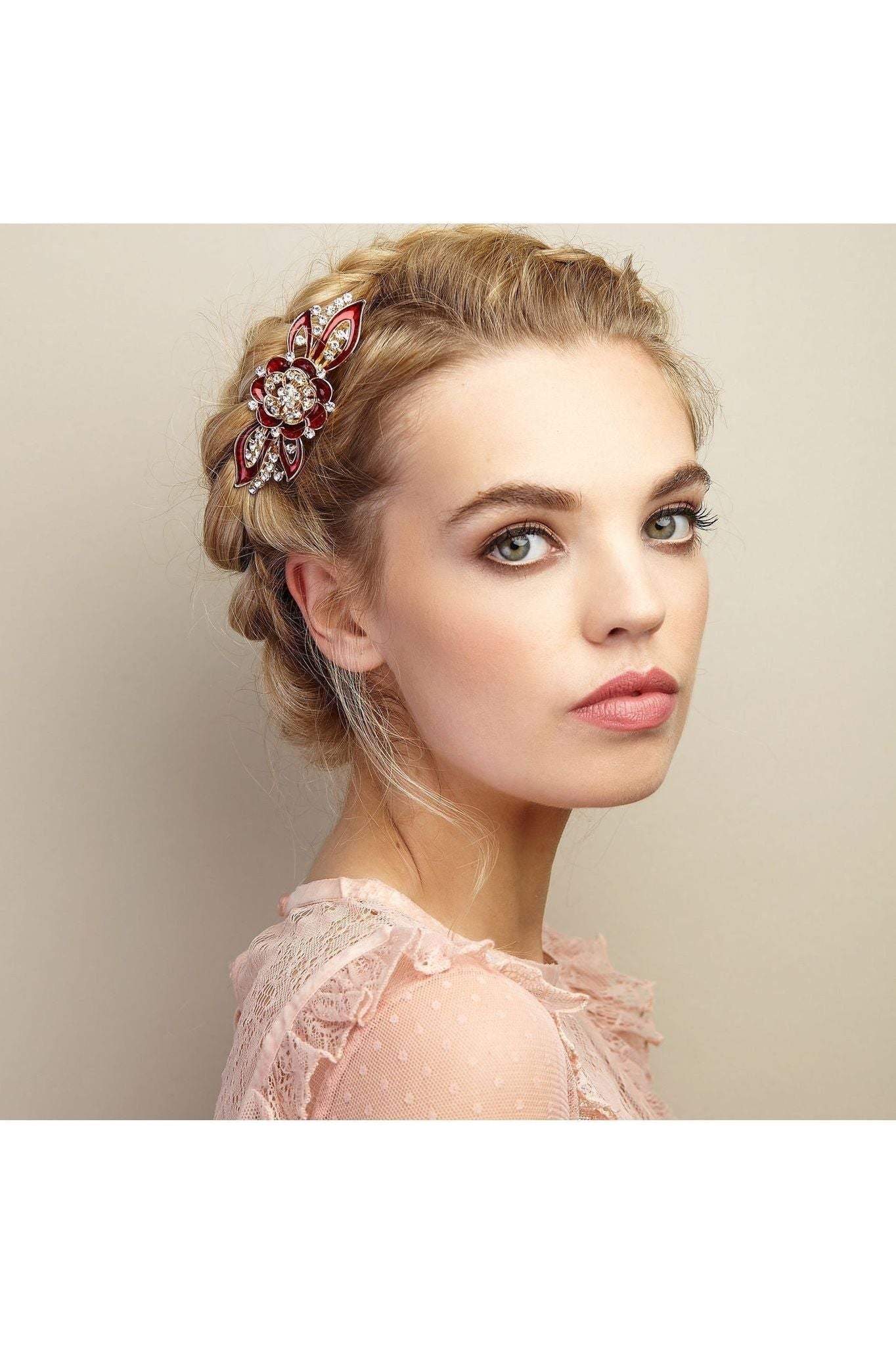 Flower Hair Clip In Enamel 5060801173179