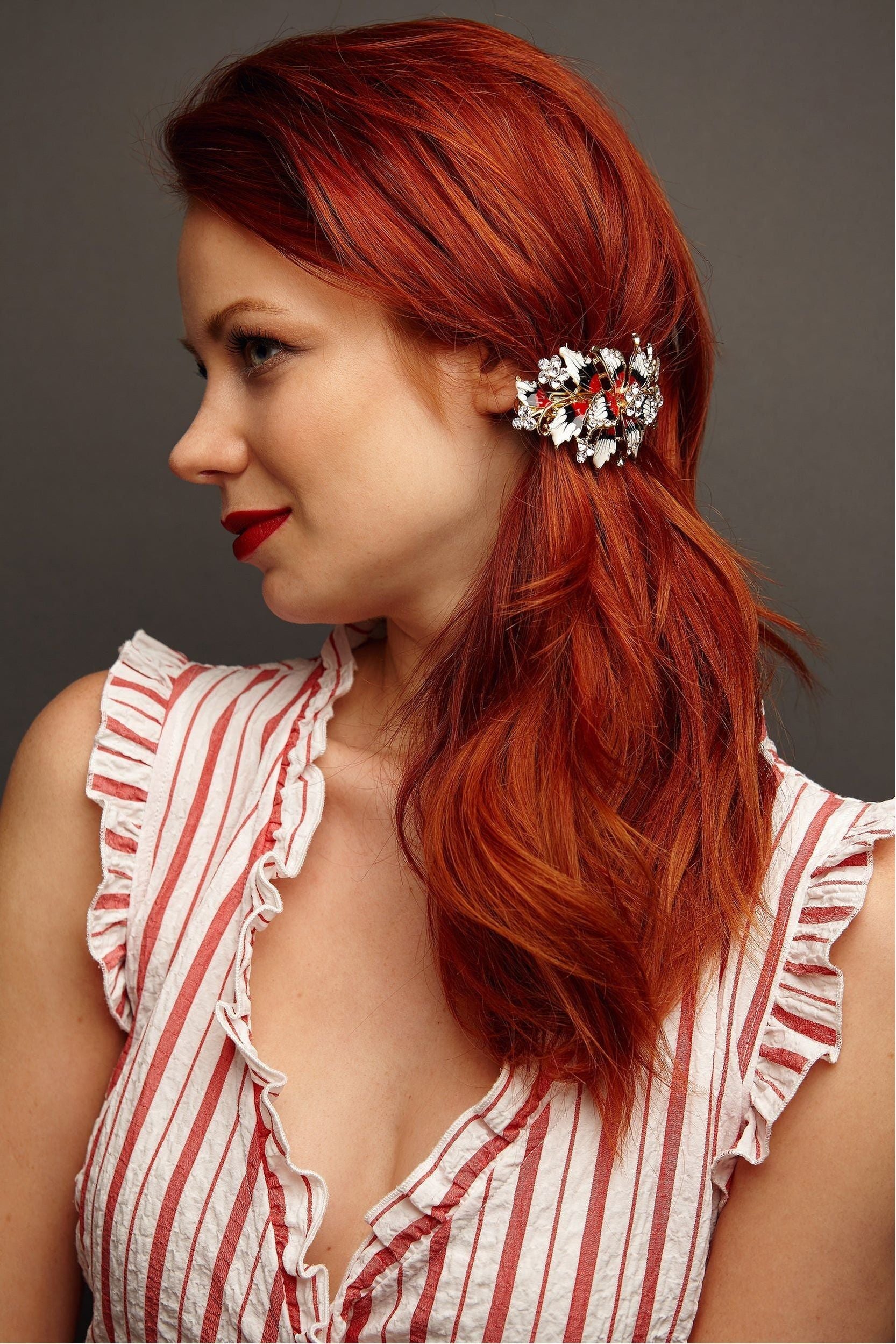 Flower Hair Clip Vintage Inspired 5060801173223