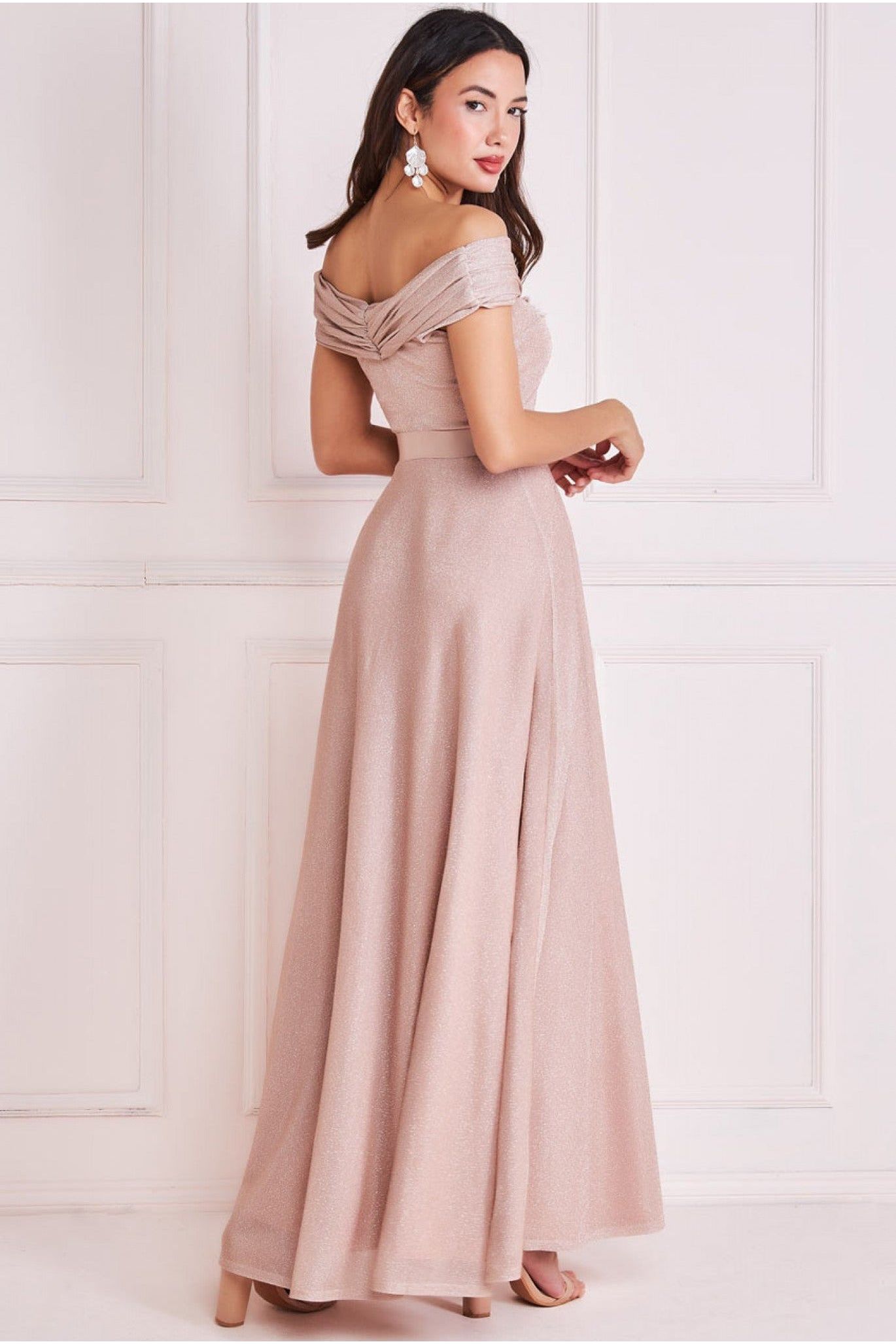 Bardot Pleated Skirt Maxi - Champagne DR3859QZ