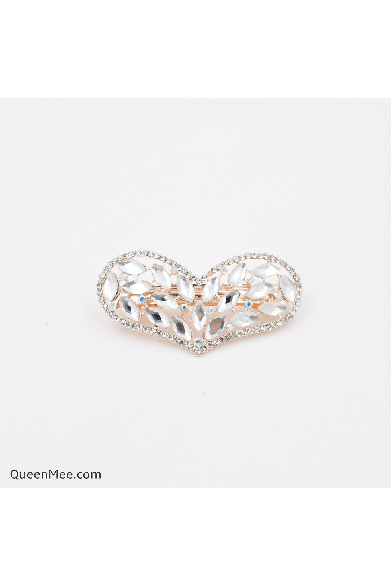 Heart Hair Clip In Crystal 5060801173667