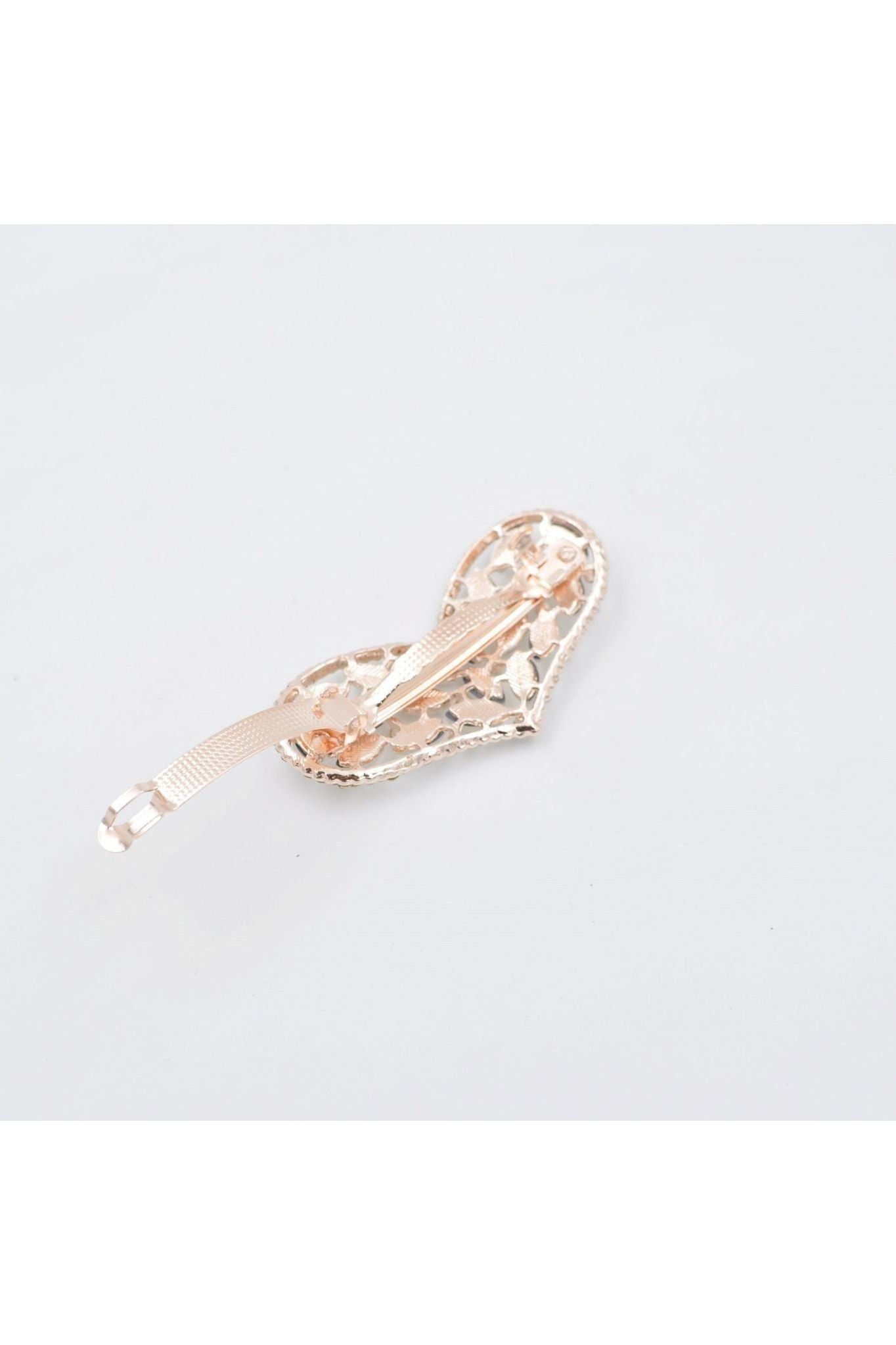 Heart Hair Clip In Crystal 5060801173667