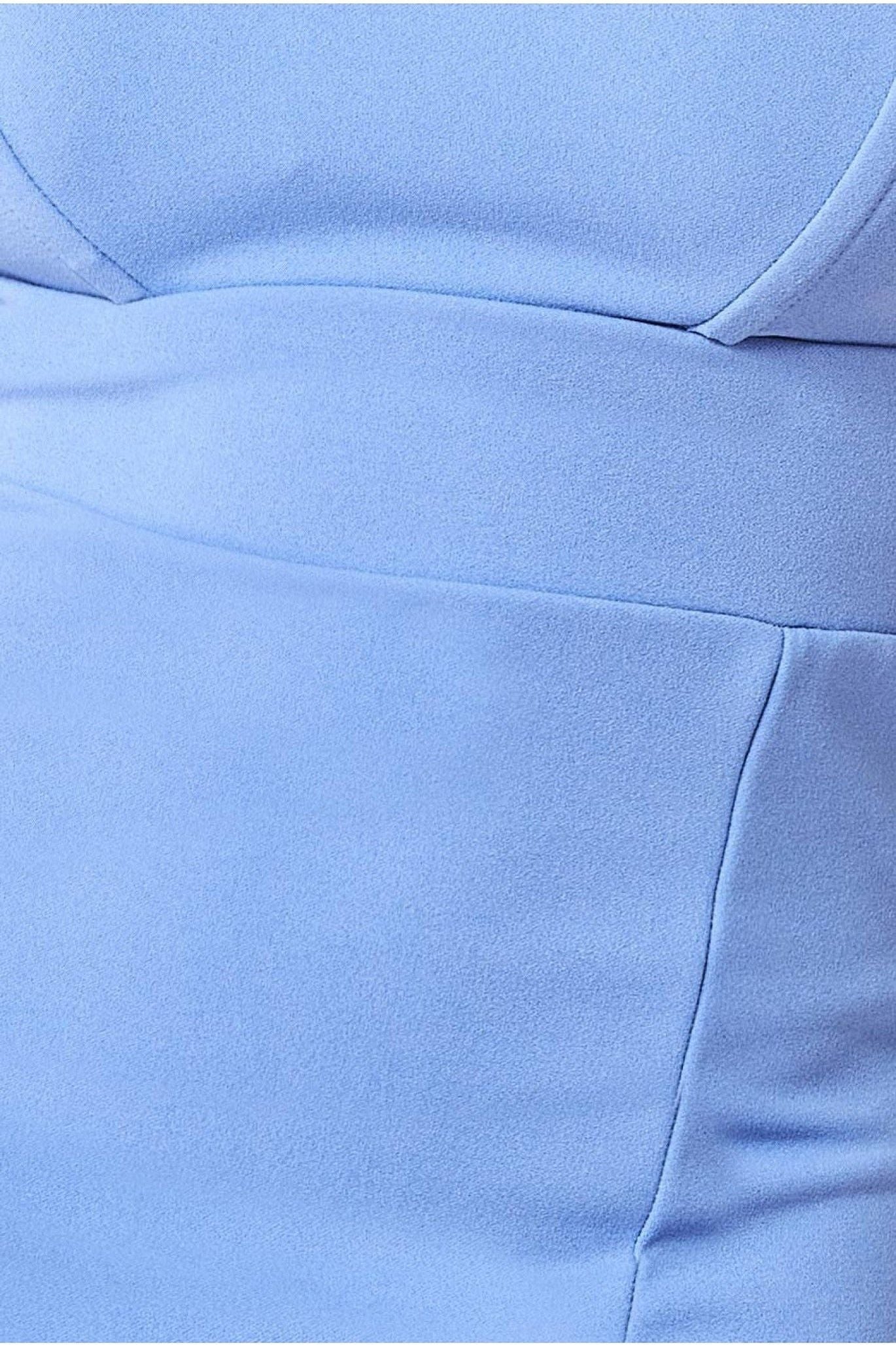 Bandeau Maxi With Thigh Split - Cornflowerblue DR3585