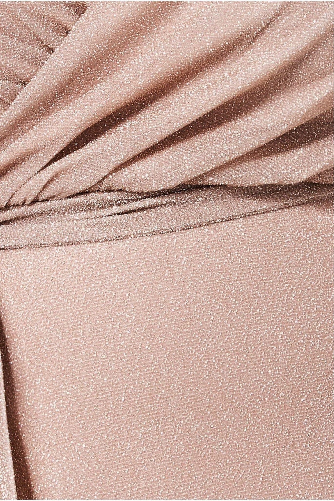 Wrap Style Spaghetti Strap Maxi Split - Blush DR3137P