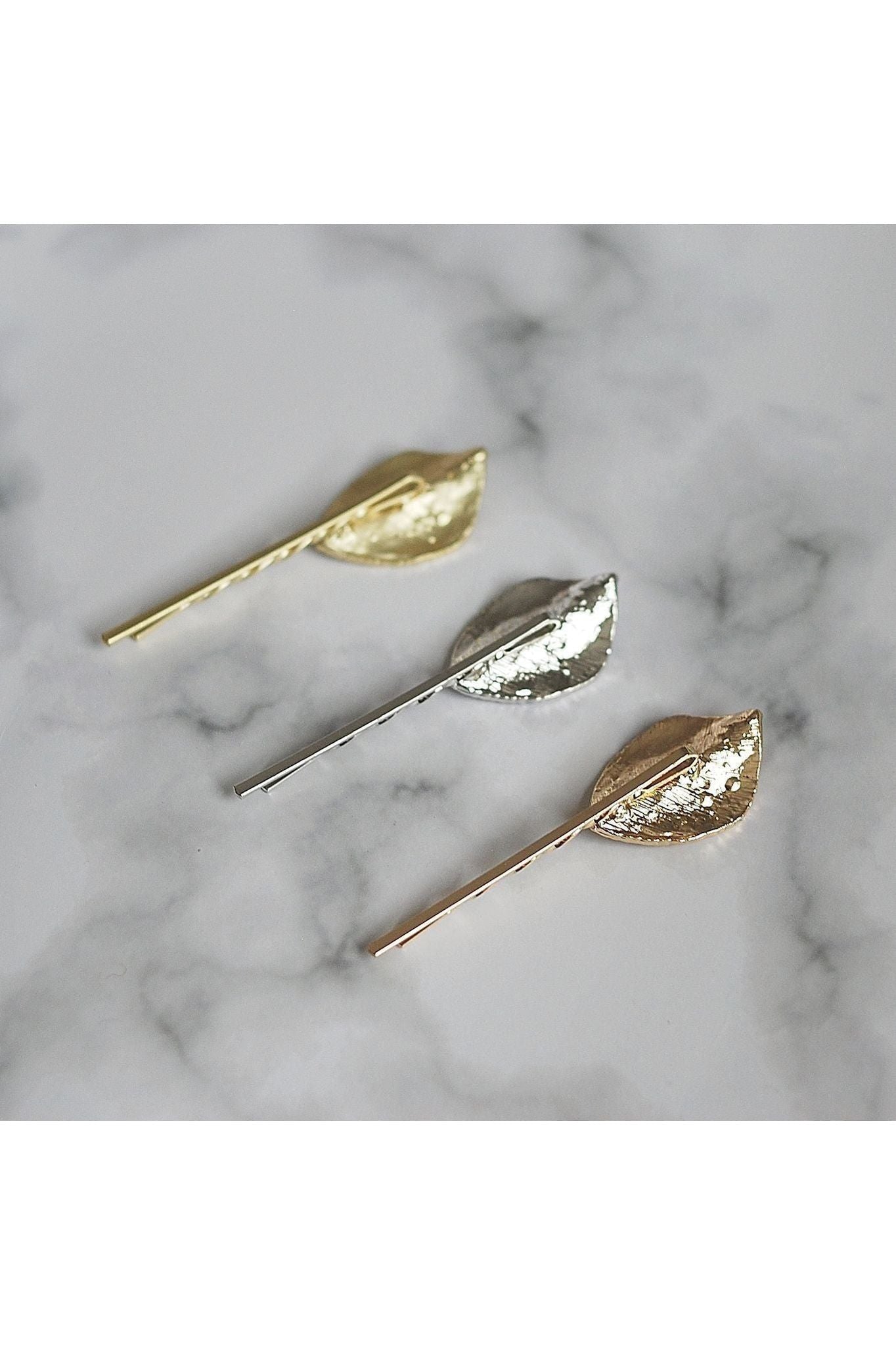 Leaf Hair Clips Set Of 3 5060801172042