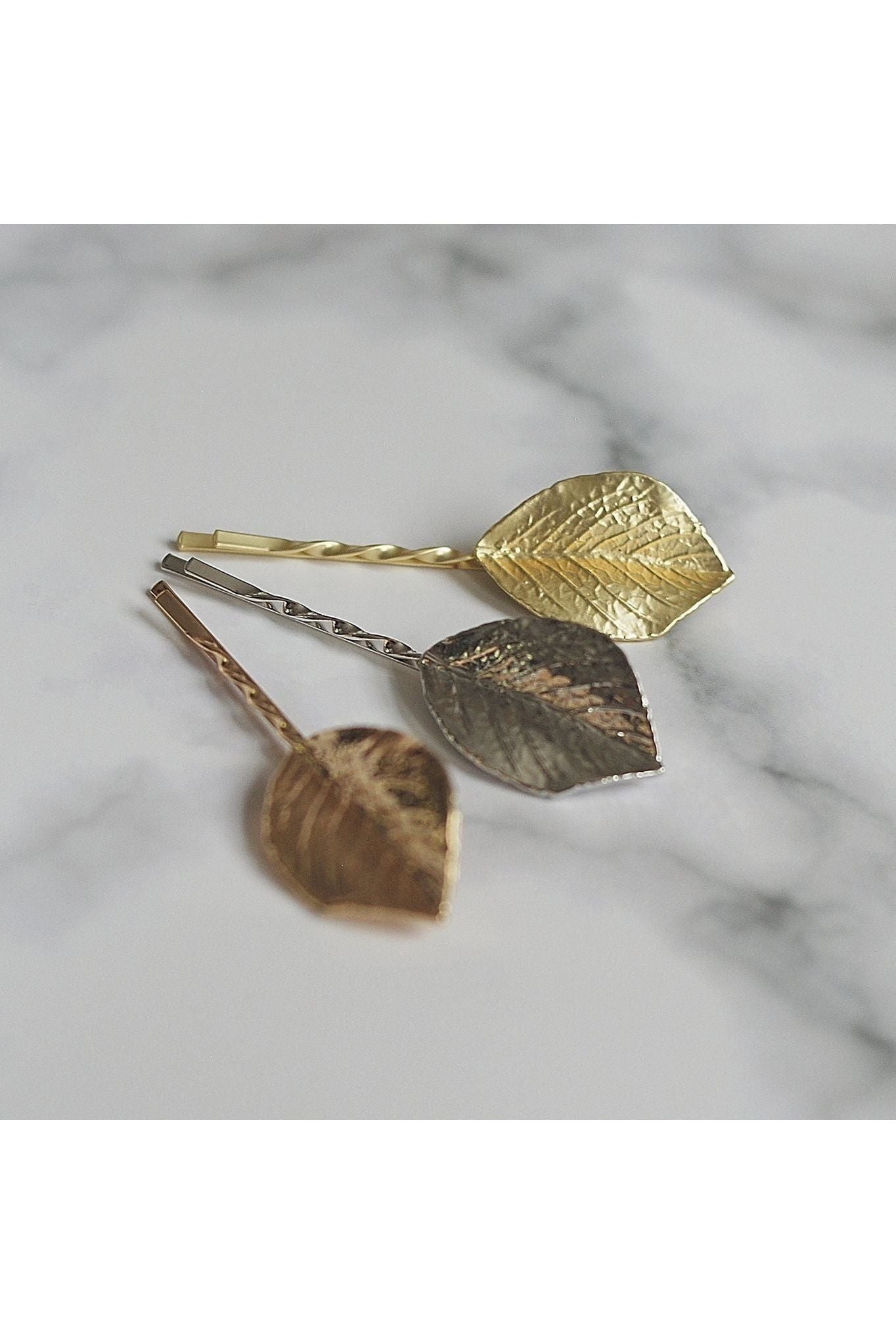 Leaf Hair Clips Set Of 3 5060801172042