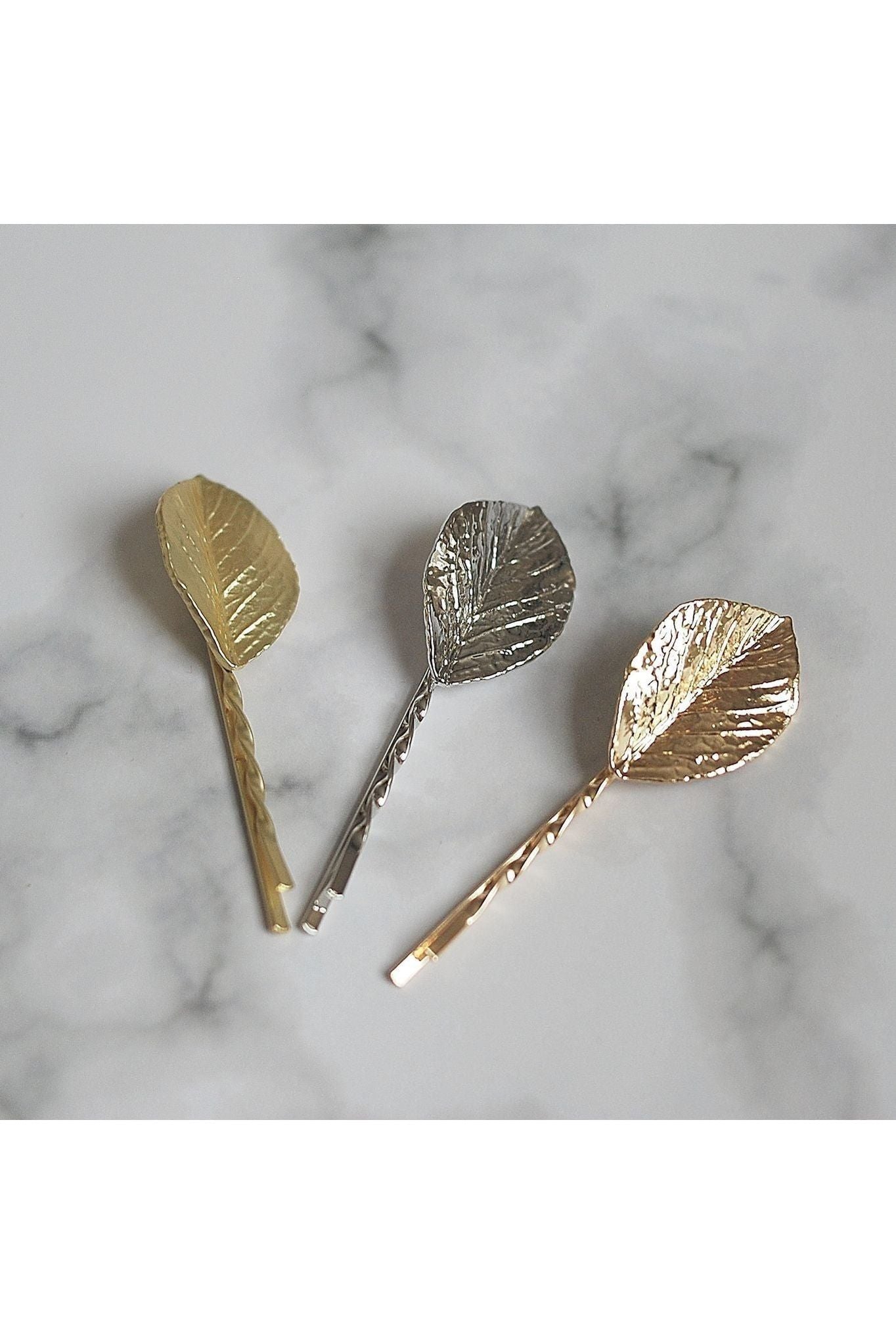 Leaf Hair Clips Set Of 3 5060801172042