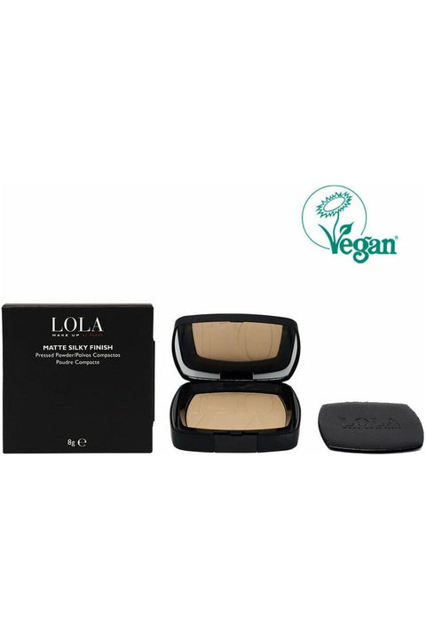 Matte Silky Finish Pressed Powder - warm skin tone by Lola Make up