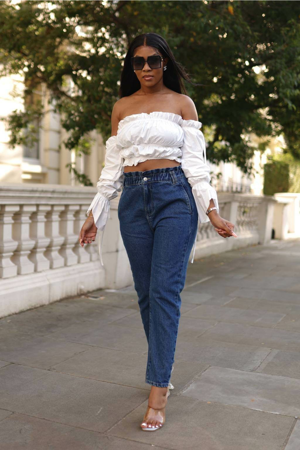 Paper bag discount jeans outfit
