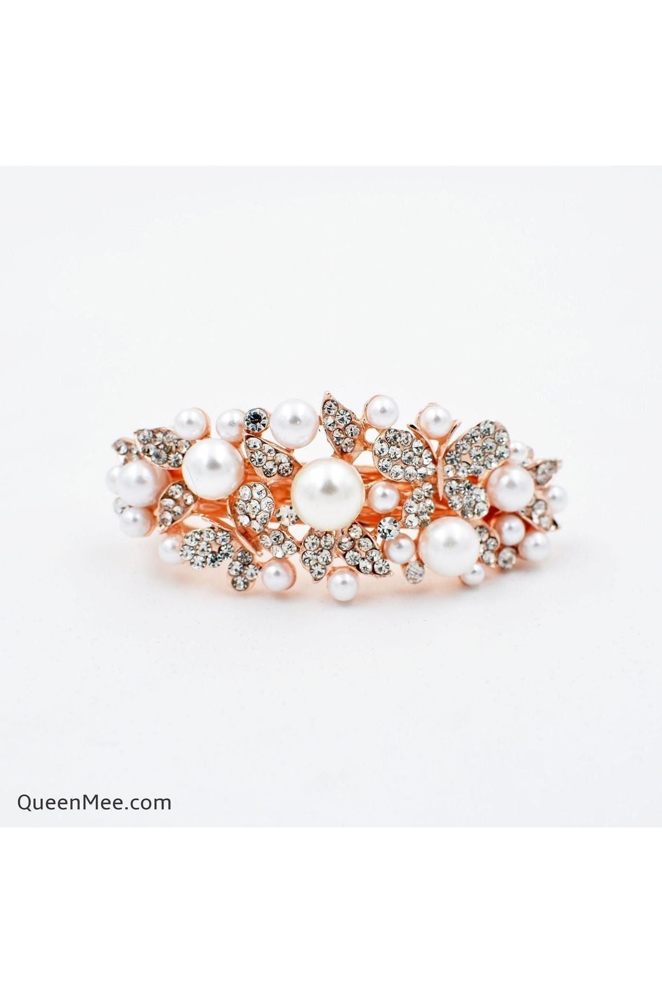 Pearl Hair Clip With Crystal 5060801173919