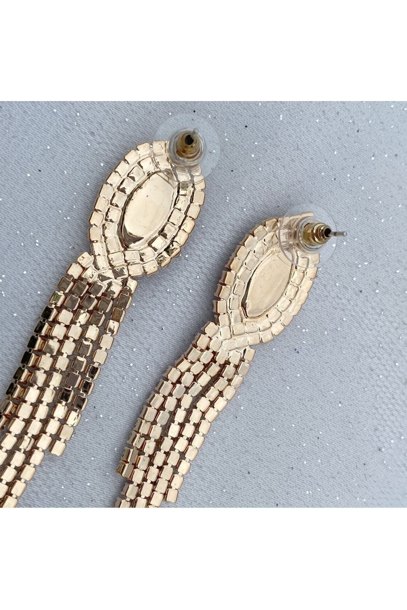 Red Earrings Diamante Earrings 5060801172196