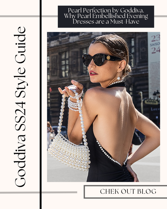 Pearl Perfection by Goddiva. Why Pearl Embellished Evening Dresses are a Must-Have