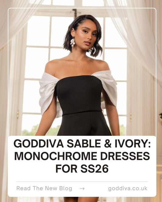 Goddiva Sable & Ivory: Monochrome Dresses for SS26