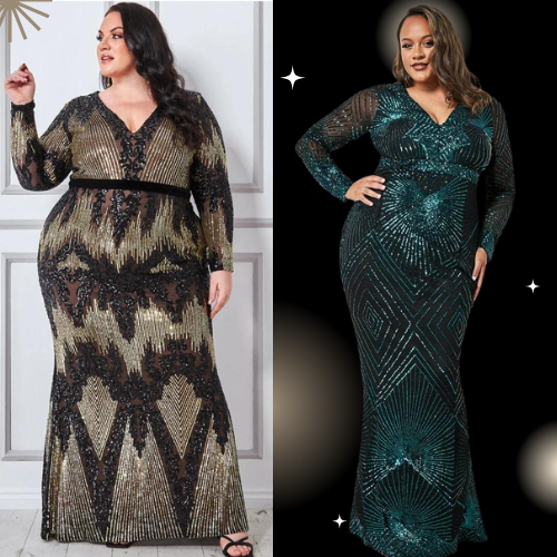 Your guide to the most shinning plus size evening dresses
