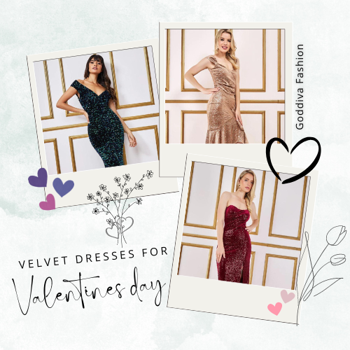 The most romantic velvet dresses for Valentines day