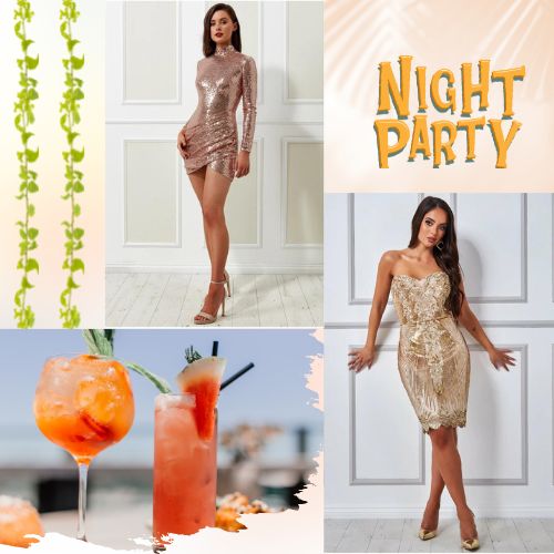Looking glamorous with your summer night party dress