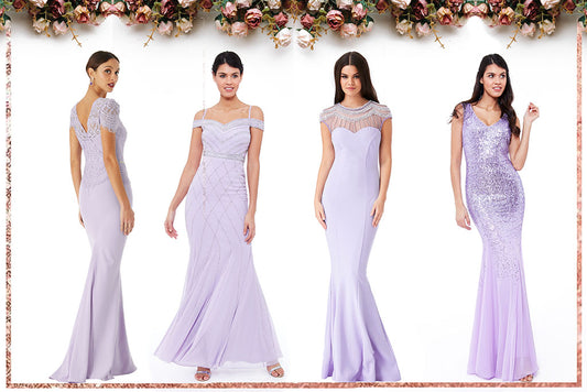 Bridesmaids  Lavender Dresses for a Spring/Summer Wedding